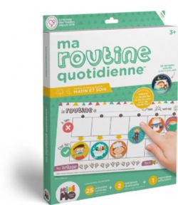 MINIMO - MA ROUTINE QUOTIDIENNE (25 AIMANTS + 2 TABLEAUX)